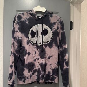Disney Nightmare Before Christmas Tie-Dye Skull Hoodie